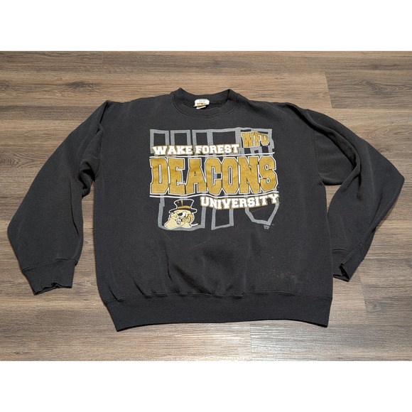 20/20 Sport Inc Other - Wake Forest University Deacons‎ Sweatshirt Pullover Black 20 20 Sport Inc XL
